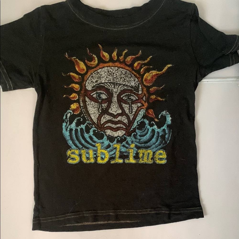 Live Nation Black and Orange Short Sleeve Tee